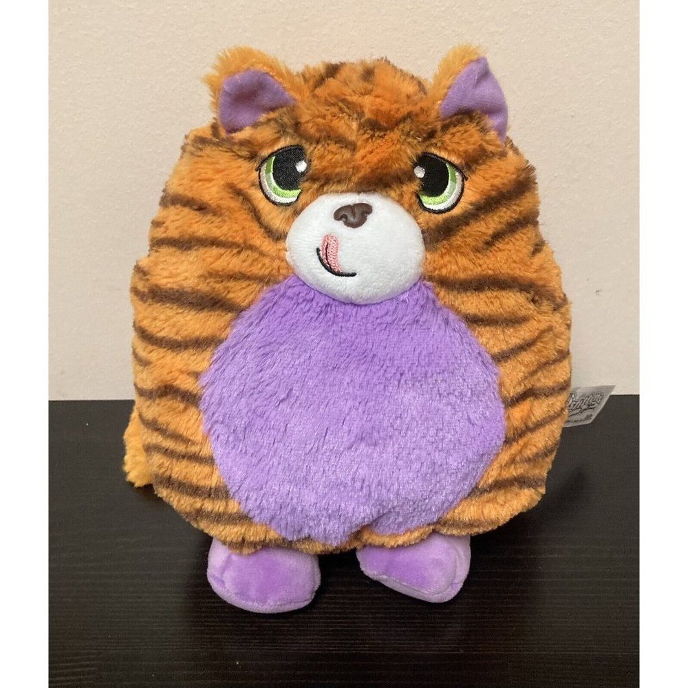 Misfittens Get Meowt! Fidget Orange Tabby Cat Plush Stuffed Animal Toy 9”